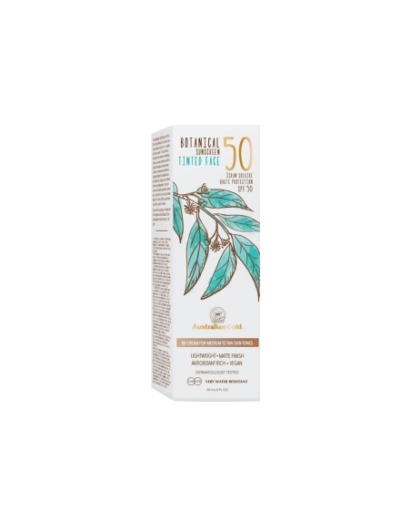 Australian Gold Botanical Tinted Face Lotion SPF50 Medium-Tan 89ml