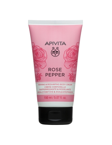 Apivita Rose Pepper Creme Corporal Refirmante e Remodelante 150ml