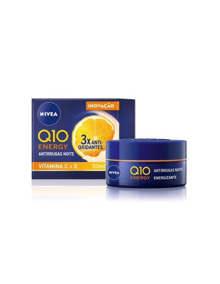 Nivea Q10 Energy Antirrugas Creme Rosto de Noite 50ml
