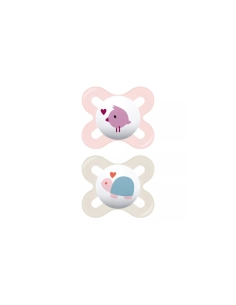 Mam Start Chupeta Silicone 0-2m Rosa 2 Unidades