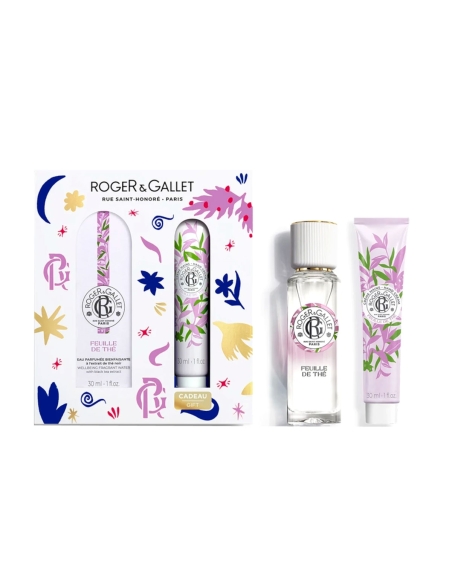 Roger Gallet Pack Feuille Thé Água Perfumada 30ml e Creme Mãos 30ml Oferta