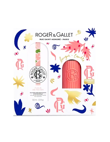 Roger Gallet Pack Fleur de Figuier Água Perfumada 100ml e Vela Perfumada Oferta
