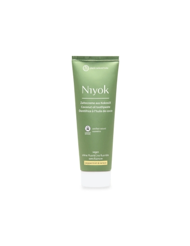 Niyok Dentifrico Natural de Oleo de Coco Hortela-Pimenta e Limao 75ml