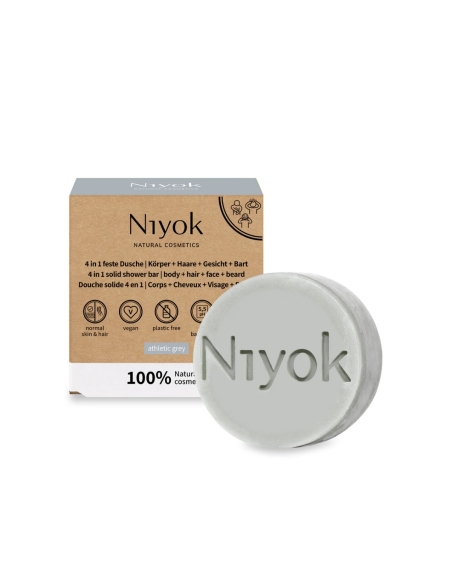 Niyok Barra para Duche 4 em 1 Corpo Cabelo Rosto e Barba 80g