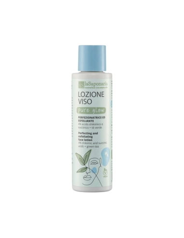 laSaponaria Pure Glow Loçao Facial Aperfeiçoadora e Esfoliante 150ml