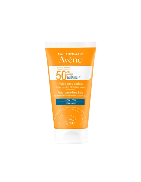 Avène Solar Fluido SPF 50+ Sem Perfume 50ml