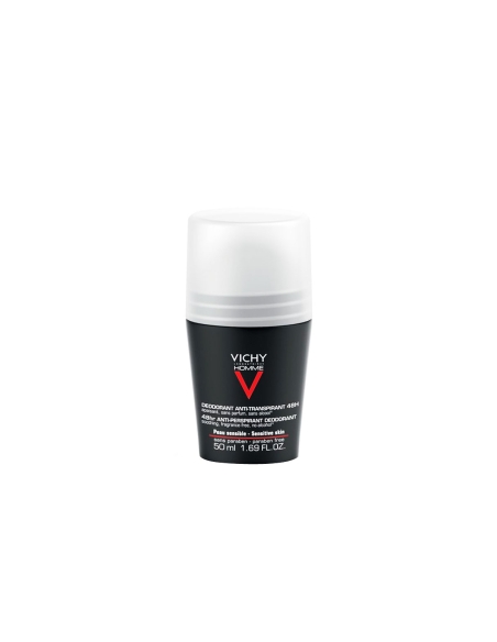 Vichy Homme Desodorizante Anti Transpirante Efeito Calmante 50ml