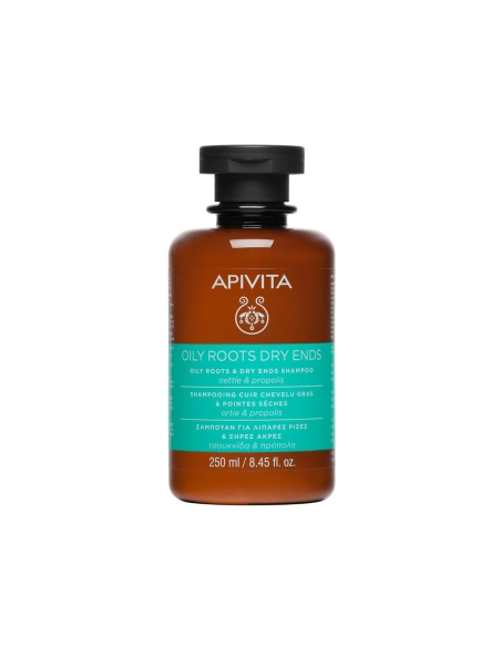 Apivita Oily Roots Dry Ends Champô Raizes Oleosas e Pontas Secas 250ml
