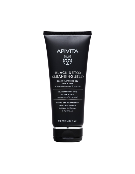 Apivita Black Detox Gel de Limpeza Preto 150ml