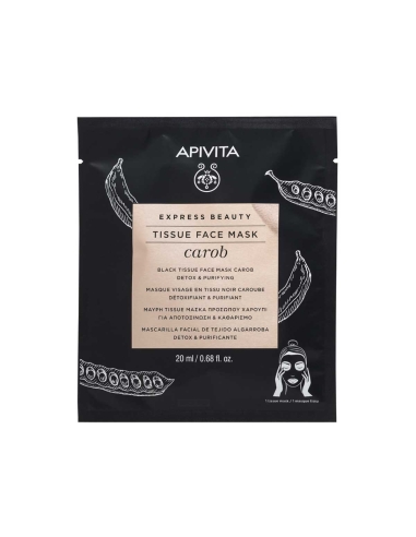 Apivita Express Beauty Máscara de Tecido Detox e Purificante 20ml