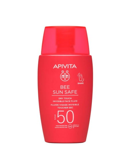Apivita Bee Sun Safe Fluido Invisivel Toque Seco Rosto SPF50 50ml