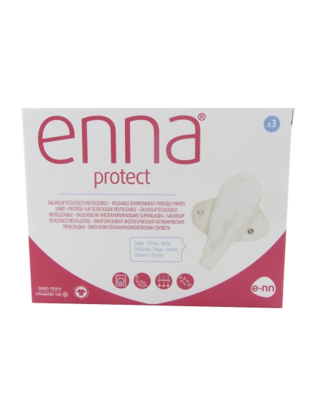 Enna Protect Salvaslip Ecológico Reutilizável Tanga 3 unidades