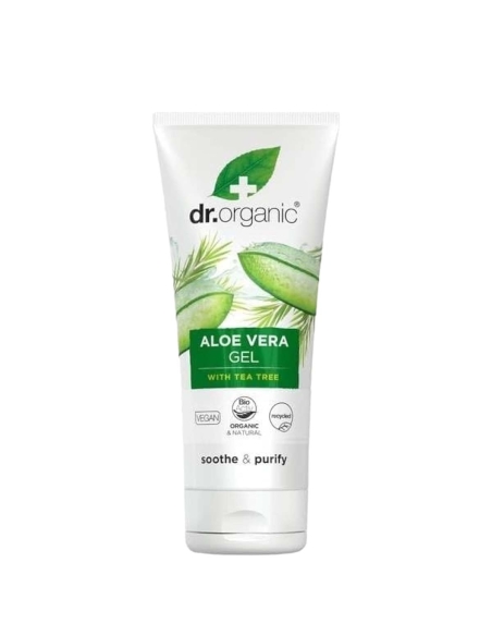 Dr.Organic Gel de Aloe Vera Bio com Óleo de Melaleuca e Arnica 200ml