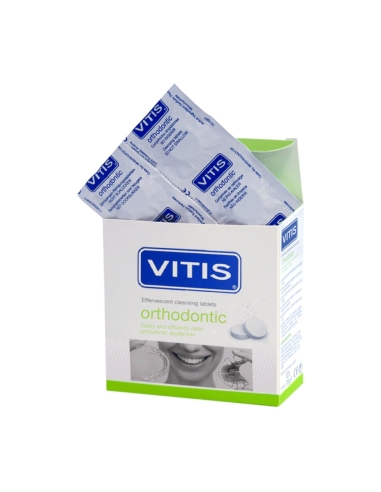 Vitis Orthodontic Pastilhas Efervescentes de Limpeza 70g