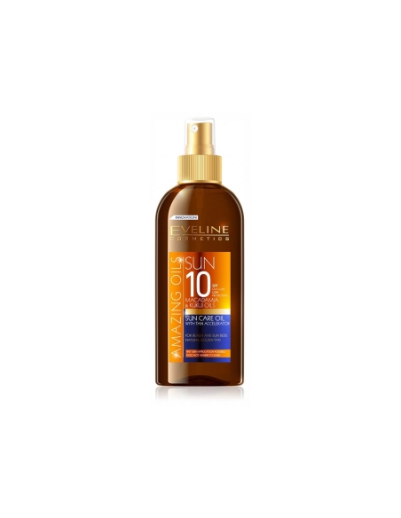 Eveline Cosmetics Sun Amazing Oils Sun Care Oil With Tan Accelerator SPF10 150ml
