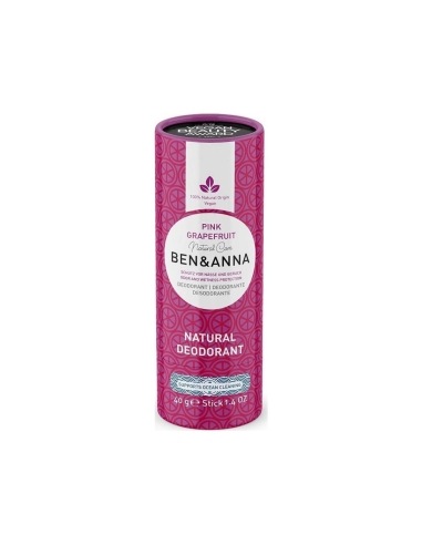 Ben Anna Desodorizante Natural Toranja Rosa Stick Tubo Papel 40g