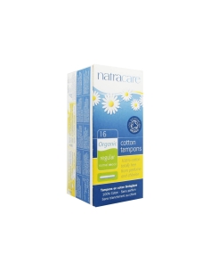 Natracare Tampões de Algodão Fluxo Regular 16 unidades