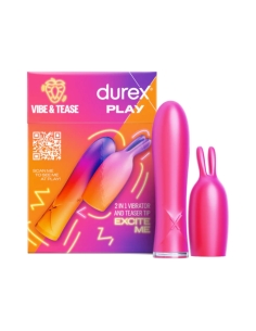 Durex Play Vibe and Tease 2 in 1 Vibrator and Teaser 2