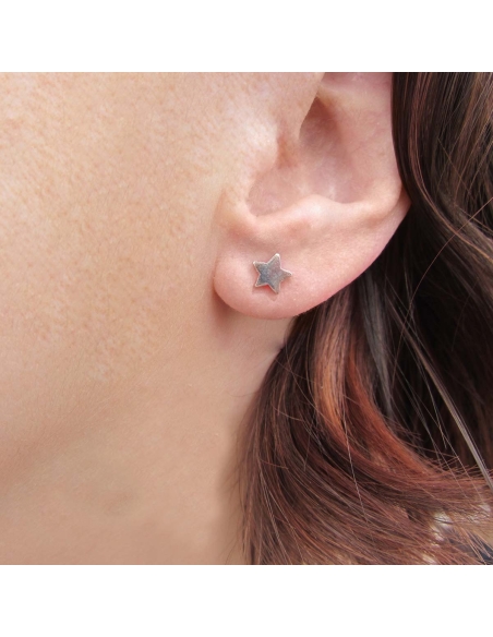 M Rio Margot Brincos Prata Twinkle Little Star