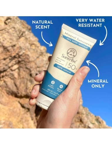 Suntribe Protetor Solar Mineral Claro SPF50 100ml