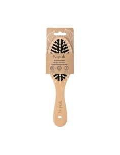 Niyok Escova de Madeira para Cabelo 22,5cm