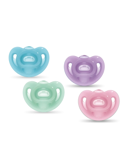 NUK Sensitive Chupeta Silicone 0-6M x2