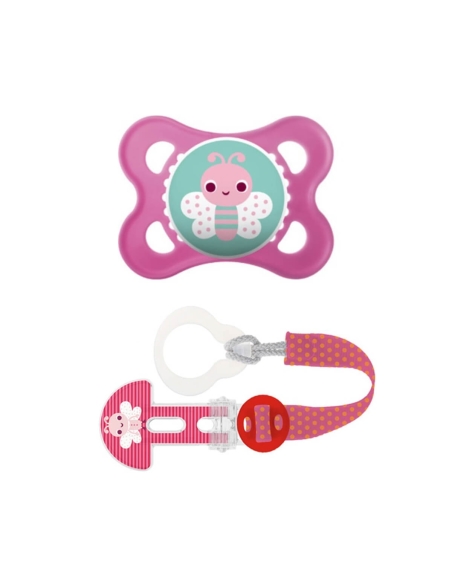 Mam Chupeta Original Silicone 0-6m com Clip It!