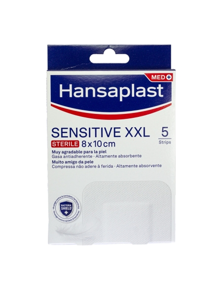 Hansaplast Sensitive XXL Sterile 8x10cm 5 unidades