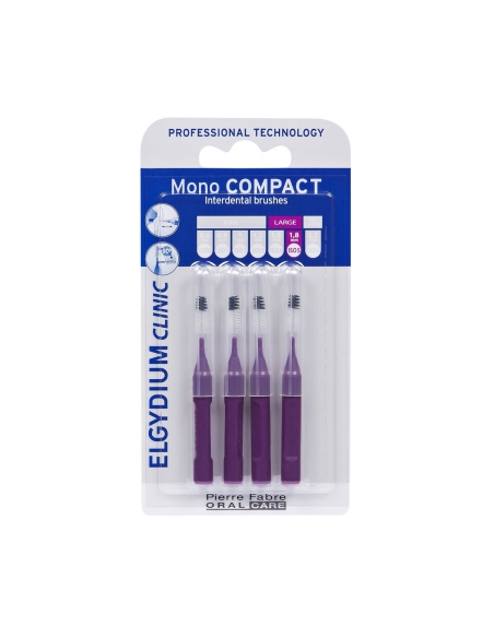 Elgydium Clinic Mono Compact Roxo (ISO 5 1,8mm) Escovilhões