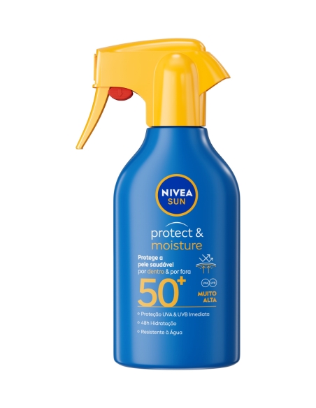 Nivea Sun Protetor Solar Spray Familiar Protect and Moisture SPF50 270ml