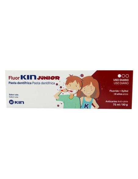 Kin Flúor Júnior Pasta Dentes Sabor Cola 75ml