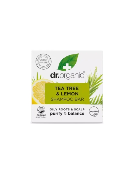Dr. Organic Tea Tree and Lemon Champo Sólido 75g
