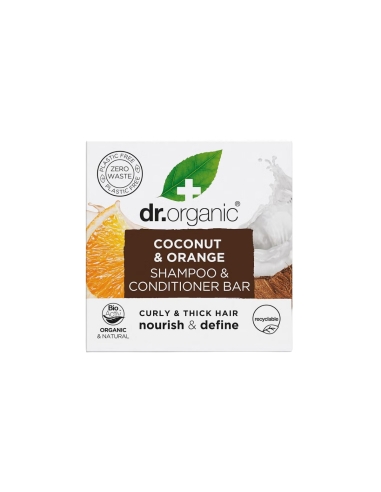 Dr. Organic Coconut and Orange Champo Sólido 75g