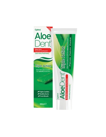 AloeDent Pasta Dentrifica Tripla Ação com Flúor 100ml
