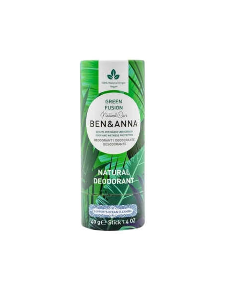 Ben Anna Desodorizante Natural Green Fusion Stick Tubo Papel 40g