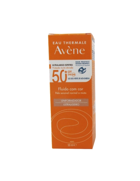 Avène Solar Fluido Com Cor SPF50+ 50ml