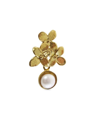 MRIO Inca Brincos Folha Ondulada Prata Dourada...