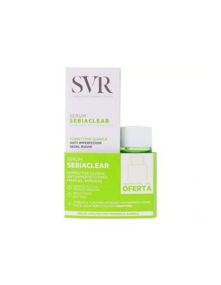 SVR Pack Sebiaclear Sérum e Loção Micro-Peel