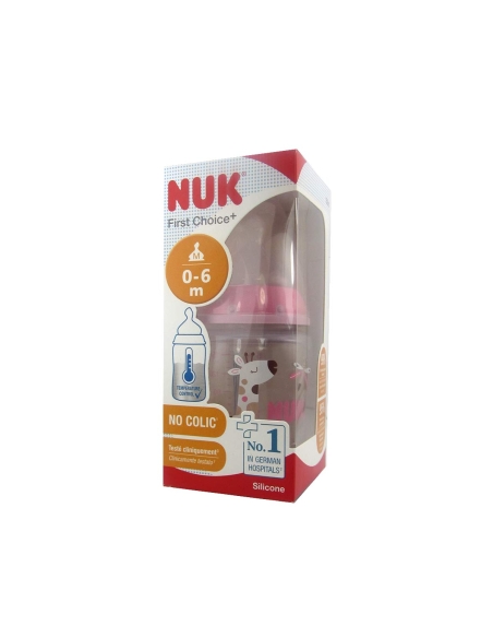 NUK First Choice Biberão Indicador Temperatura Silicone 0-6M M 150ml