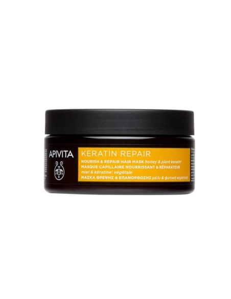 Apivita Keratin Repair Máscara Capilar Nutritiva e Reparadora 200ml