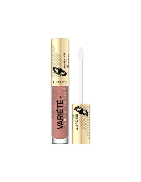 Eveline Cosmetics Variété Satin Matt Lip Liquid 01 Caramel Cake 4ml