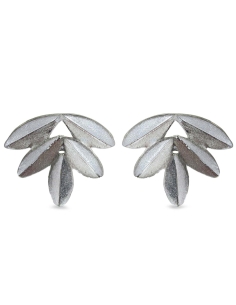 MRio Spirit Brincos Folhas Prata