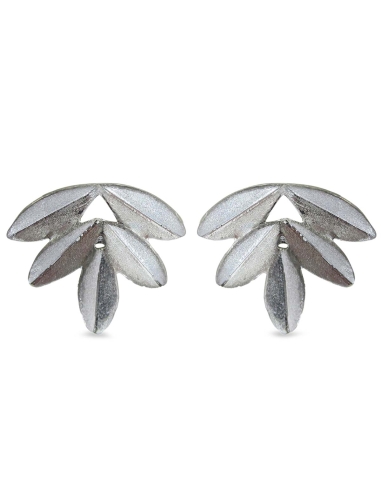 MRio Spirit Brincos Folhas Prata