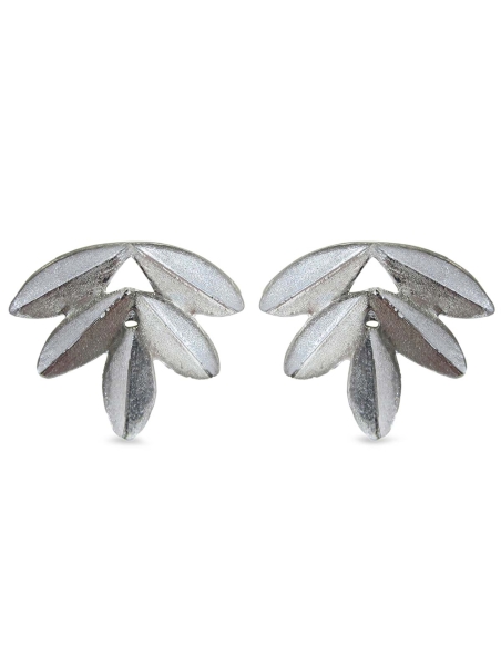 MRio Spirit Brincos Folhas Prata