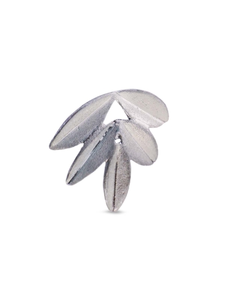 MRio Spirit Brincos Folhas Prata