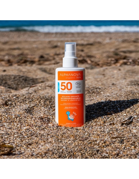 Alphanova Organic Sun Spray Protetor Solar Kids SPF50 125g