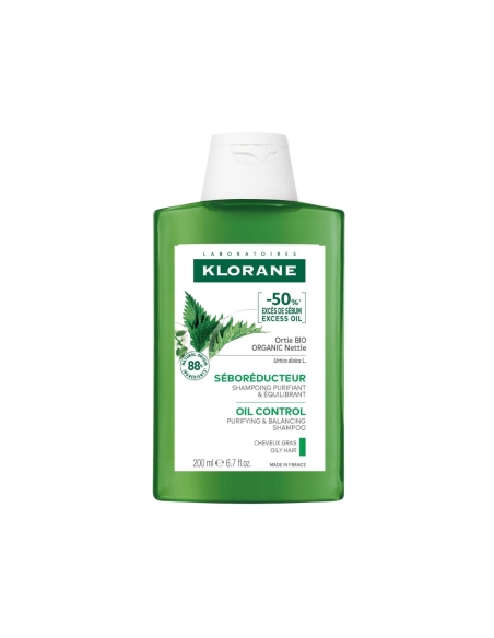 Klorane Champô Ortiga Branca Cabelos Oleosos 200ml