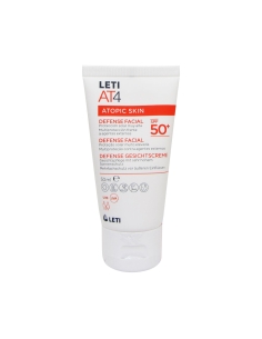 Leti AT4 Pele Atópica Creme Solar Rosto SPF50+ 50ml