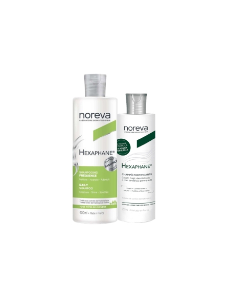 Noreva Pack Hexaphane Champô Frequência 400ml+ Champô Fortificante 250ml