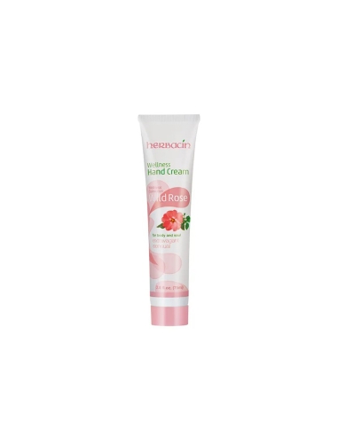Herbacin Wellness Creme Mãos Rosa Selvagem Tubo 75ml